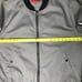 Saks Fifth Avenue Men's Size XXL/TTG Bomber Jacket Gray w/ Black Trim Zip Close
