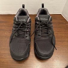Reebok Sublite Work Athletic Shoes Men's 11W Black RB4016 Leather Low Top Mesh