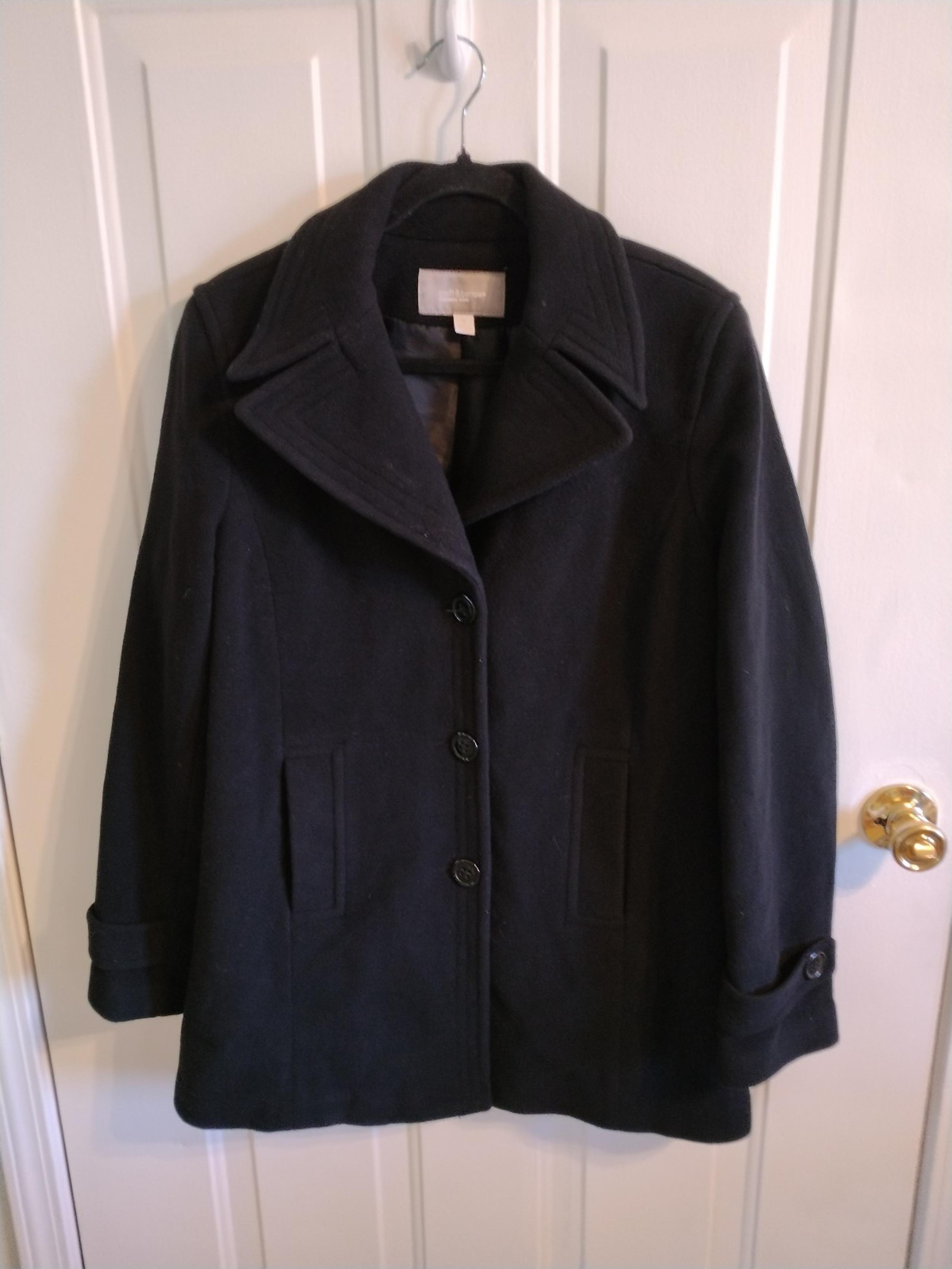Women's size medium Croft Barrow cashmere blend coat