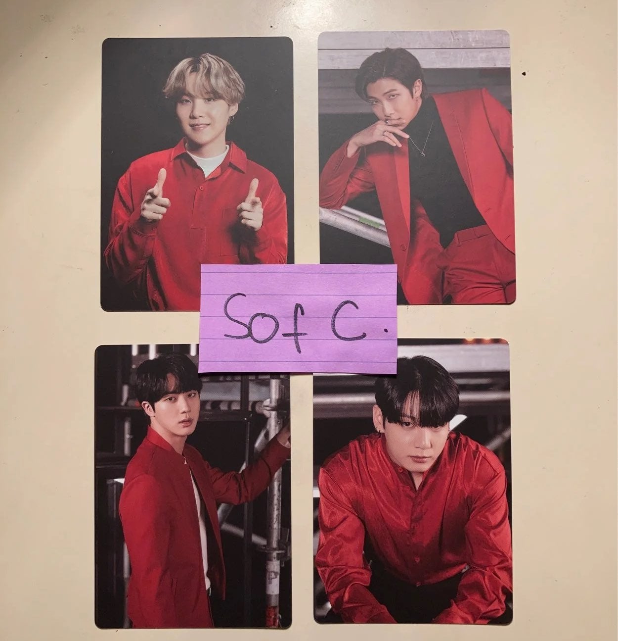 BTS MOTS ONE photocards