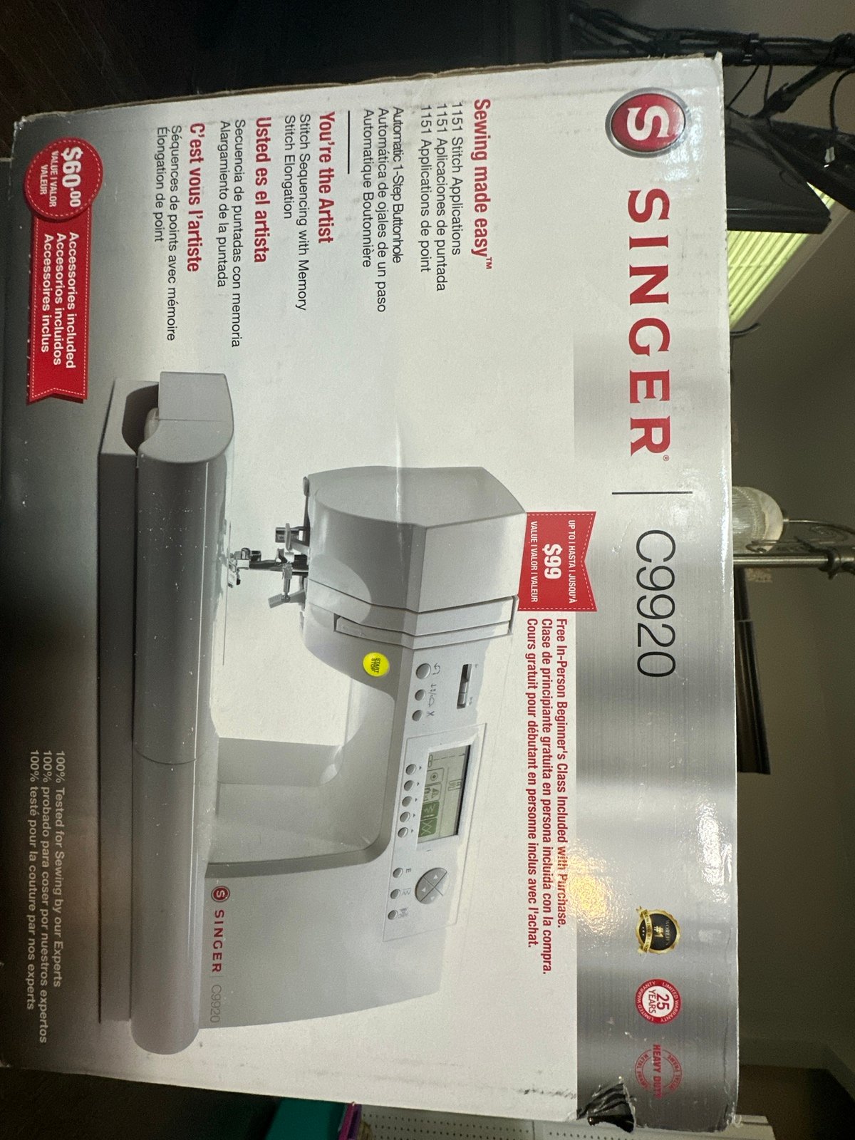 Singer c9920 sewing machine