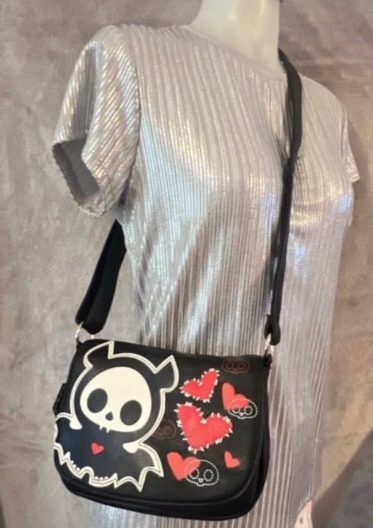 Loungefly Skelanimals Diego bat crossbody purse