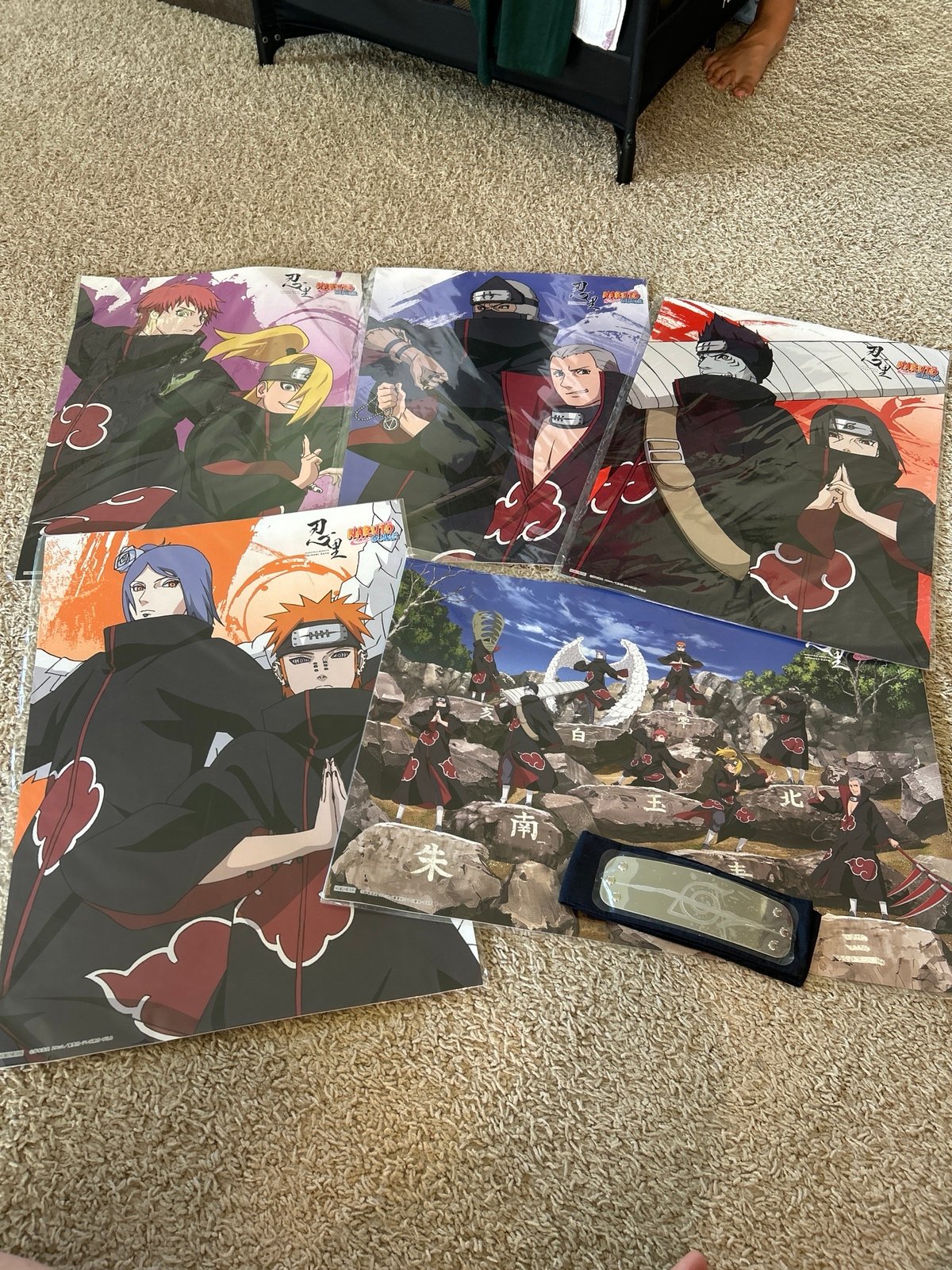 Nijigen no mori Naruto Akatsuki poster set