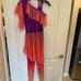 Showday designs sequin dance costume jumpsuit size small