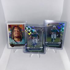 Jalen Wright Miami Dolphins Donruss Bundle with Jalen Wright Autograph #26/299