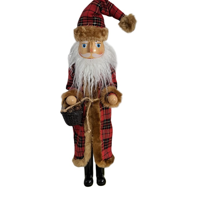 NBC Trading Corporation Christmas Santa Claus Wood Nutcracker Decor Size 24
