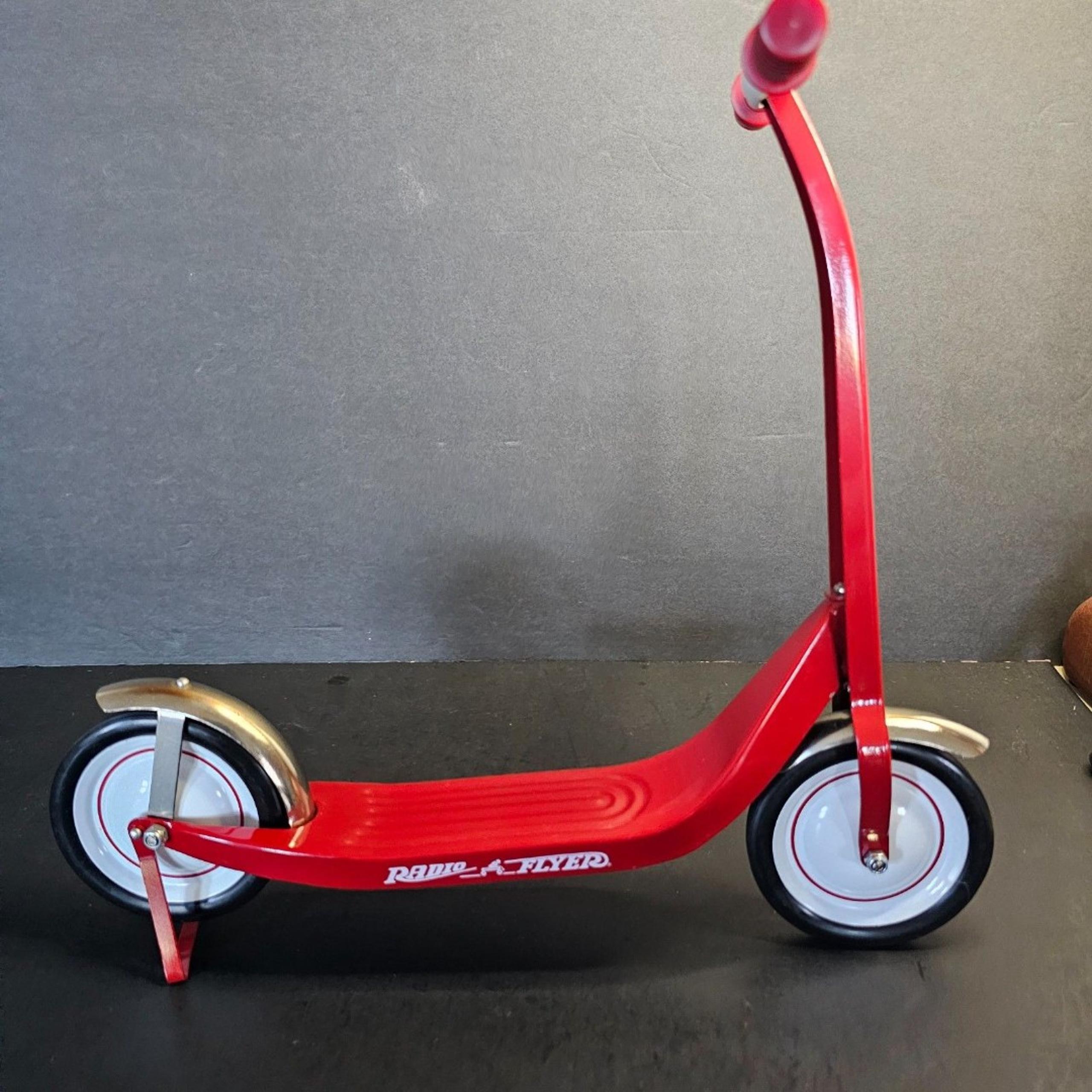 Red Radio Flyer Mini Doll Bear Scoot with Kick Stand, 12 Inches Tall