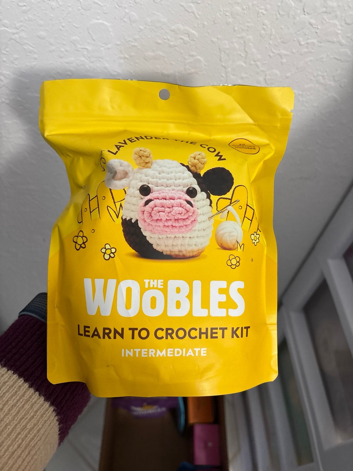 Lavender The Cow, The Woobles crochet kit