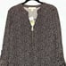 Michael Kors Women’s Black Tan Giraffe Print Zipper Shirt Small NWT