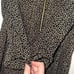 Michael Kors Women’s Black Tan Giraffe Print Zipper Shirt Small NWT