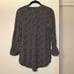 Michael Kors Women’s Black Tan Giraffe Print Zipper Shirt Small NWT