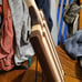 Black Walnut & Aspen Wood Cutting Board with handle and double juice groove