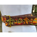 Vintage Burlap Wide Belt Chinese Embroidered Letters Ships Sz 36 -41