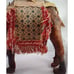 Vintage Lg 16 Leather Stuffed Camel Arabian Handmade Sewn Middle Eastern saddle