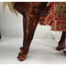 Vintage Lg 16 Leather Stuffed Camel Arabian Handmade Sewn Middle Eastern saddle