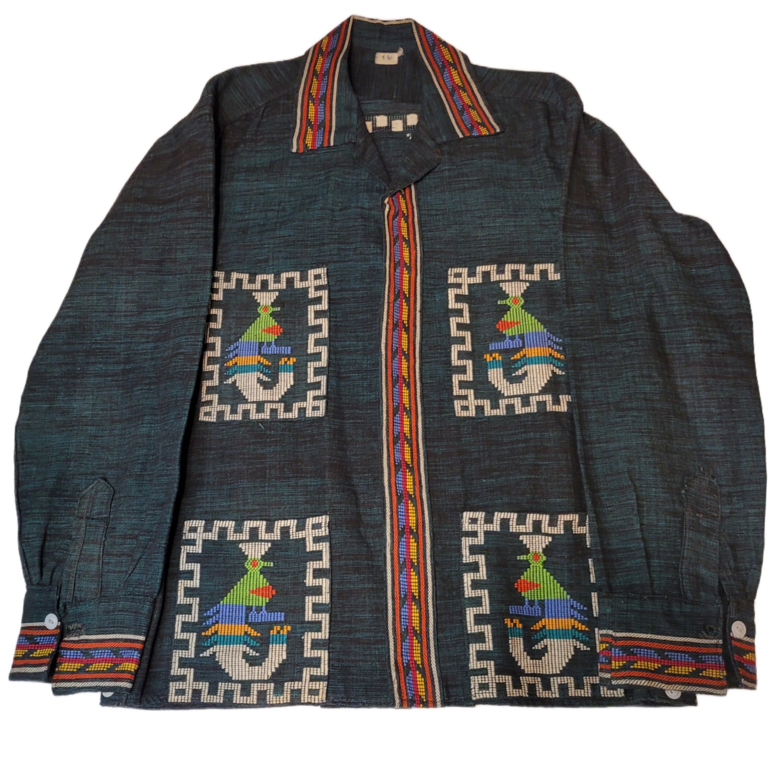 Aztec western shirt jacket