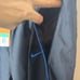 NWT Vintage Nike Track Pants Nylon Windbreaker Black Blue 90s Size XL 118237