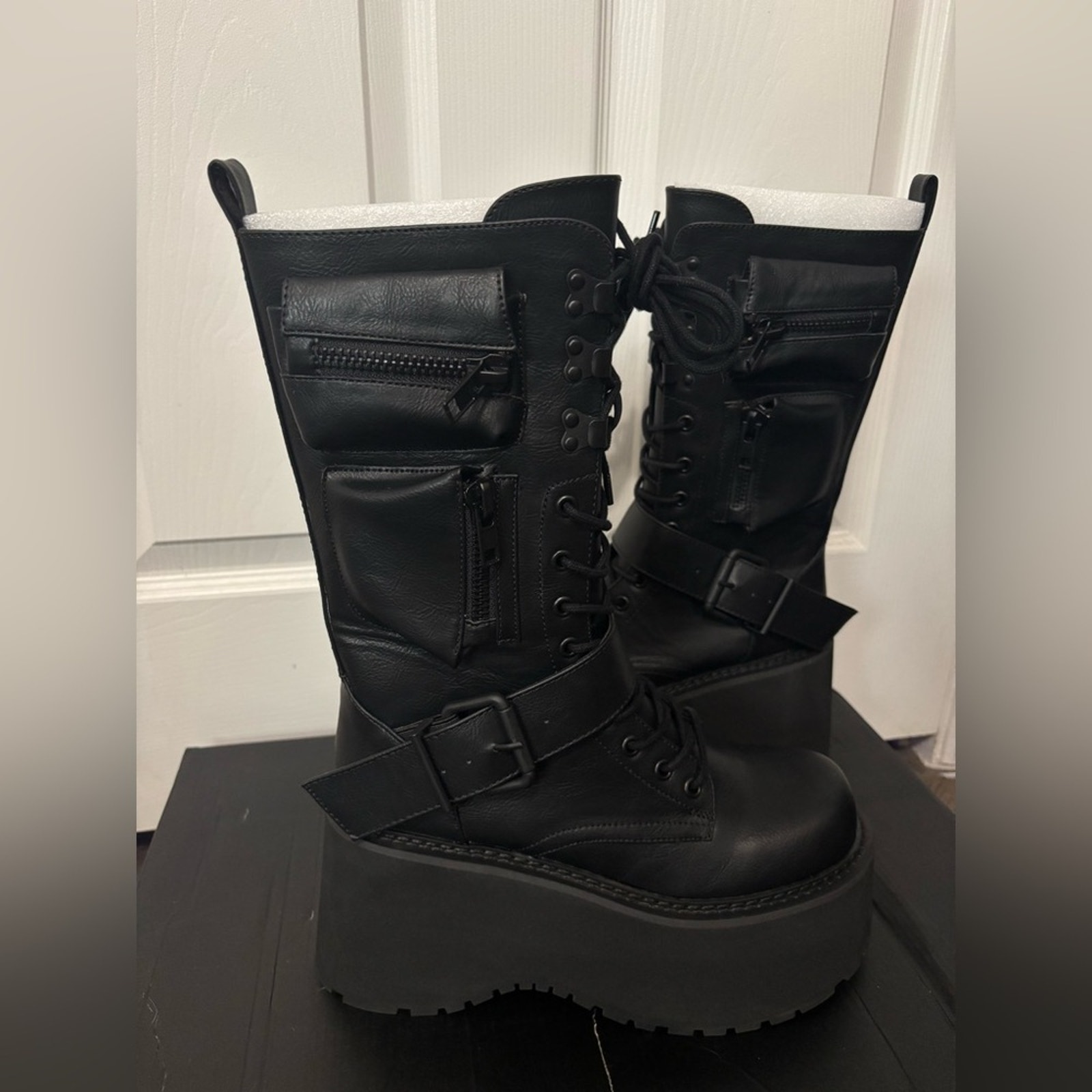 Dolls Kill Block Heel Boots | Mercari