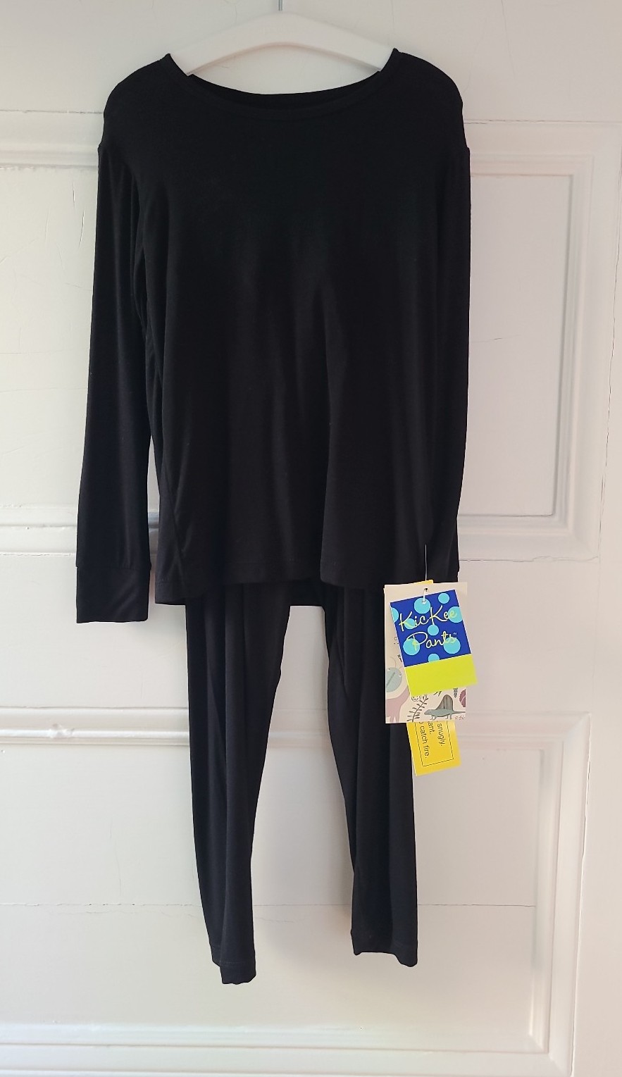 NWT Kickee Pants 5T Black pjs long sleeve