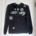 BCBG Maxazria Black/Silver Circular Designs Hoodie & Pants Tracksuit Sz L