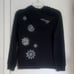 BCBG Maxazria Black/Silver Circular Designs Hoodie & Pants Tracksuit Sz L