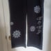 BCBG Maxazria Black/Silver Circular Designs Hoodie & Pants Tracksuit Sz L