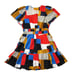 NWT by Anthropologie The Somerset Mini in Nouveau Geometric Patchwork Dress M