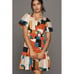 NWT by Anthropologie The Somerset Mini in Nouveau Geometric Patchwork Dress M