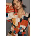 NWT by Anthropologie The Somerset Mini in Nouveau Geometric Patchwork Dress M