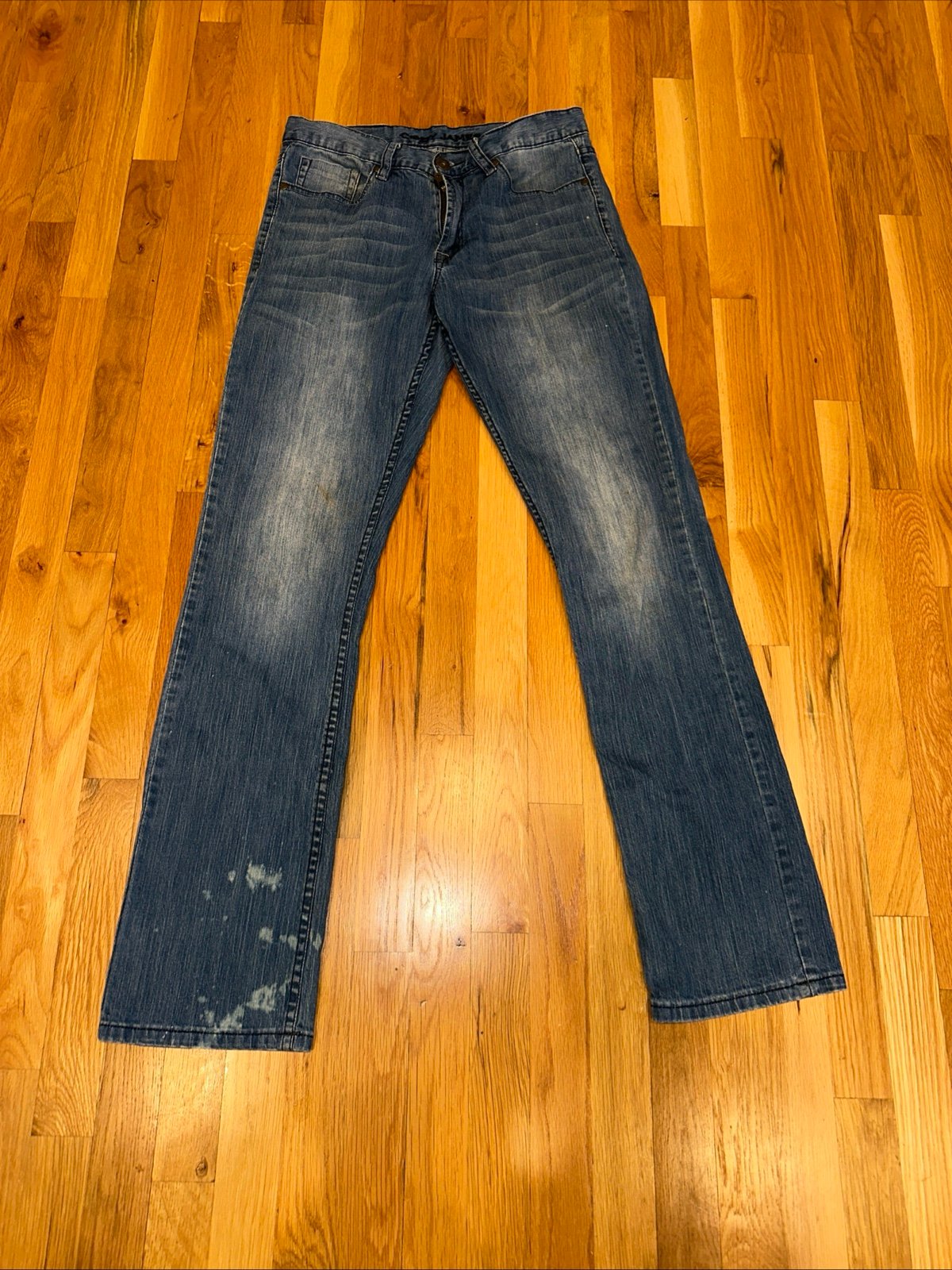 Cody James 32 x 36 Equalizer Slim Straight Light Wash Denim Mens Jeans