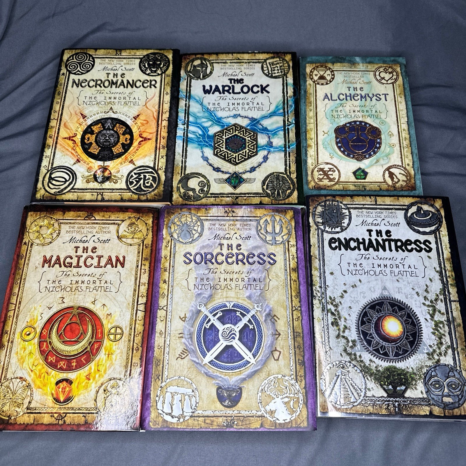 LOT of 6 The Secrets Of The Immortal Nicholas Flamel Michael Scott COMPLETE