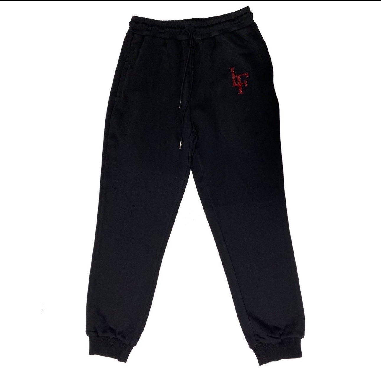 La Familia NYC Red Rhinestone Sweats