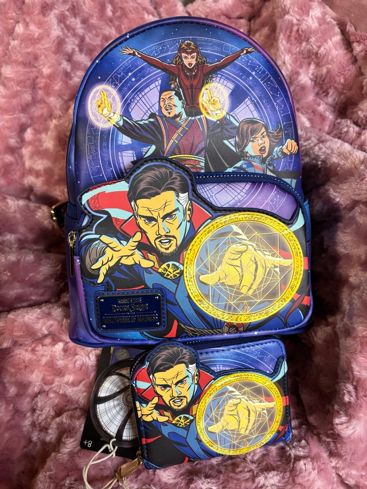 Marvel Dr Strange Loungefly Backpack & Wallet NWT