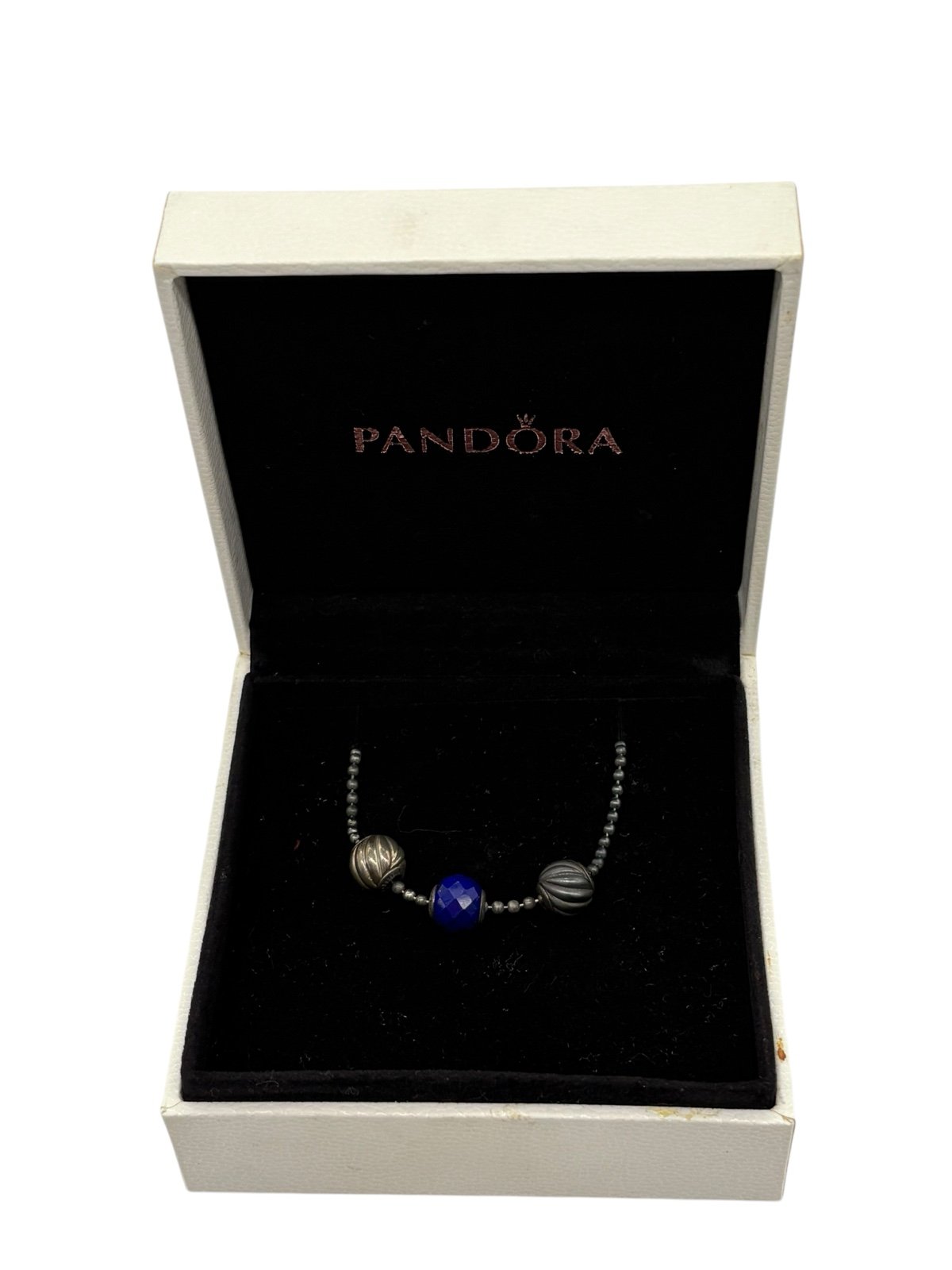 AUTHENTIC PANDORA Bracelet Silver Classic 596002 ESSENCE Charm Bracelet 3 Charms