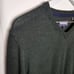 Barbour Men's Green Wool V Neck Pullover Sweater