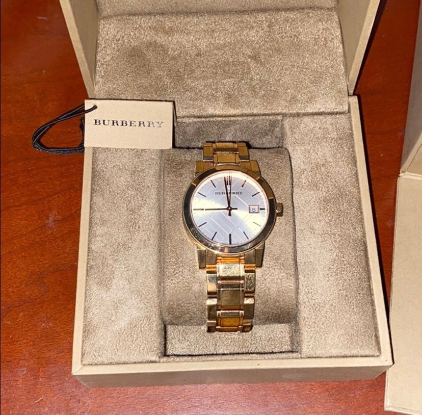 Burberry rose gold watches for women