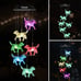 Crystal Dog Solar Wind Chimes Light Color Changing Solar Mobile LED Solar Powere