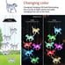 Crystal Dog Solar Wind Chimes Light Color Changing Solar Mobile LED Solar Powere