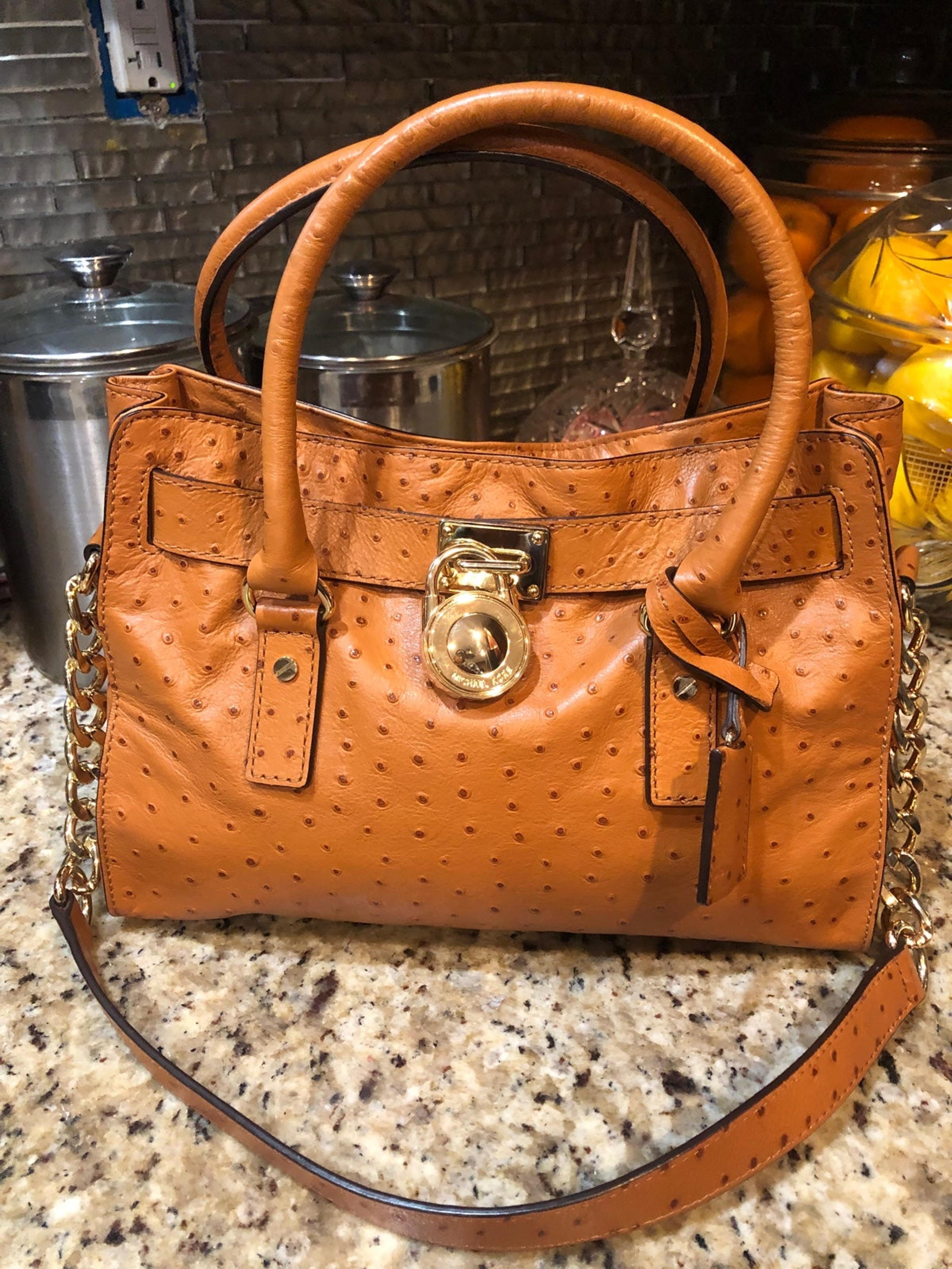 Michael kors orange ostrich bag Clearance