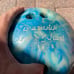 Vintage Brunswick Crown Jewel Bowling Ball Blue with carry bag