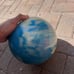 Vintage Brunswick Crown Jewel Bowling Ball Blue with carry bag