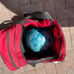 Vintage Brunswick Crown Jewel Bowling Ball Blue with carry bag