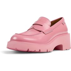 Camper Milah Platform Leather Block Heel Loafer Pink 39 US 8.5 Not Worn