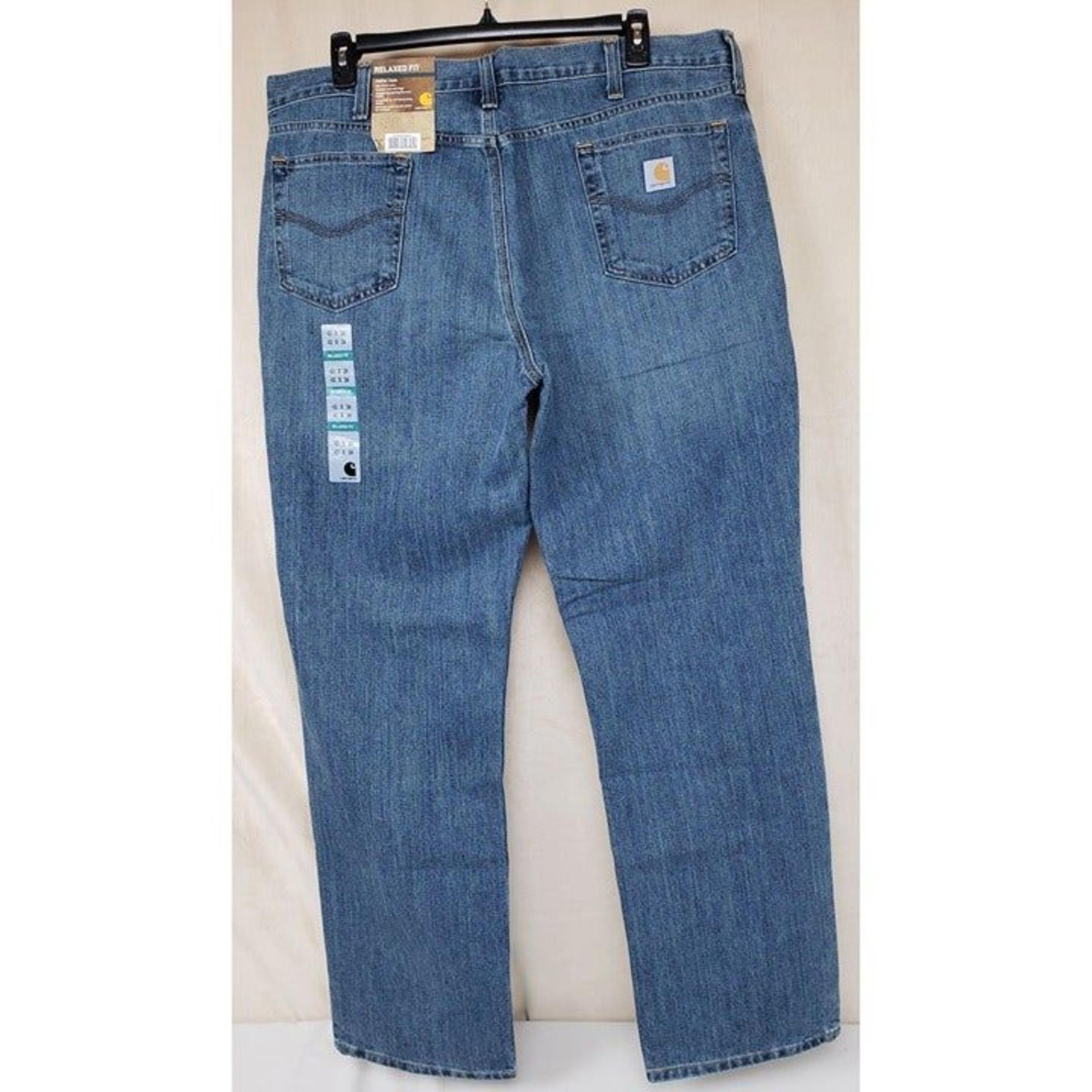 Carhartt Men's 42x34 Holter Jean Relaxed Fit Frontier Blue Denim 101483 980