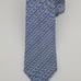 ERMENEGILDO ZEGNA Blue Navy White STRIPED Woven Silk Tie NWT