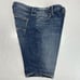 Silver Elyse Bermuda Shorts Sz 30 Relaxed Curvy Denim Blue Jean Distress EUC
