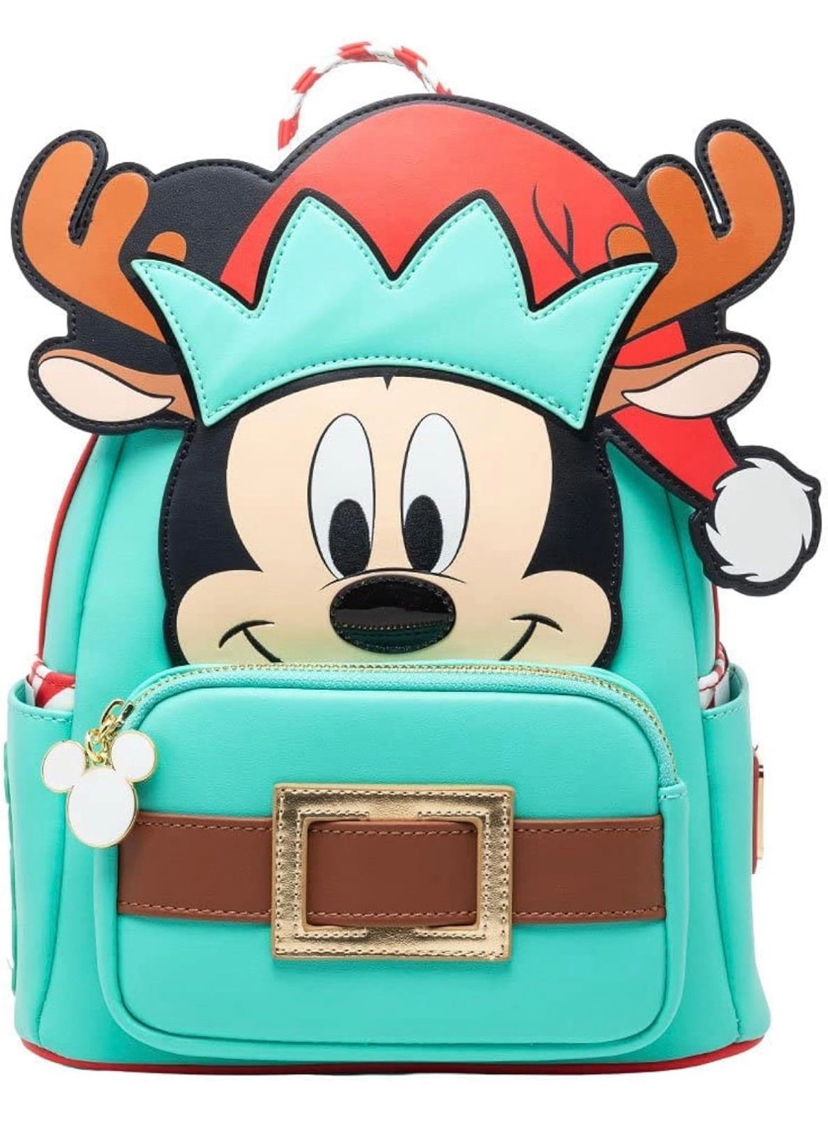 Loungefly Disney Light Up Mickey Mouse Reindeer Backpack