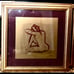 2 Art Paintings “Body Language” IV and V (gold) by Alfred Gockel