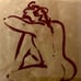 2 Art Paintings “Body Language” IV and V (gold) by Alfred Gockel