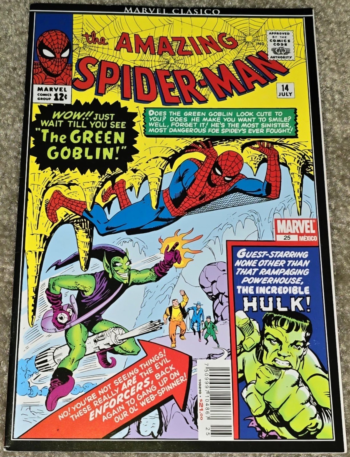 Rare VHTF Amazing Spider-Man 14 MX 25 1st App Goblin Marvel Classic Variant 1964